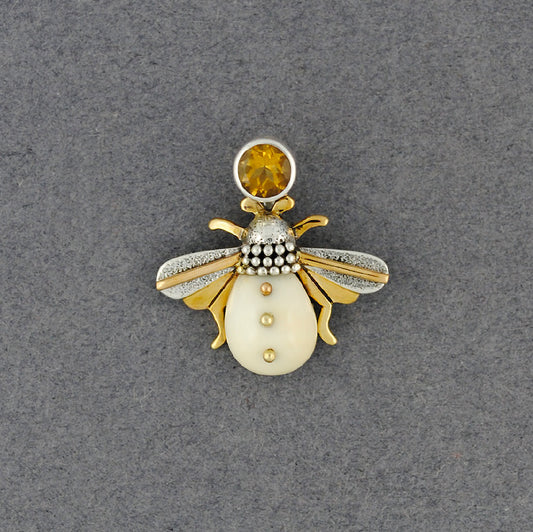 Citrine Bee Pendant