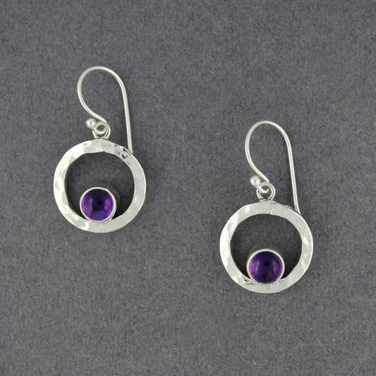Amethyst in Frame Earrings