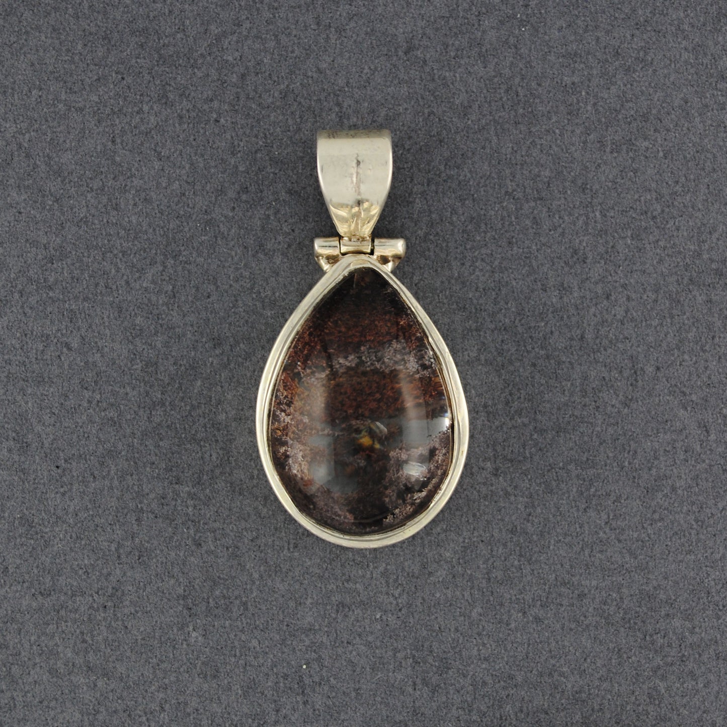 Sterling Silver Lodolite Teardrop Pendant