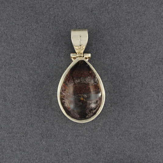 Sterling Silver Lodolite Teardrop Pendant