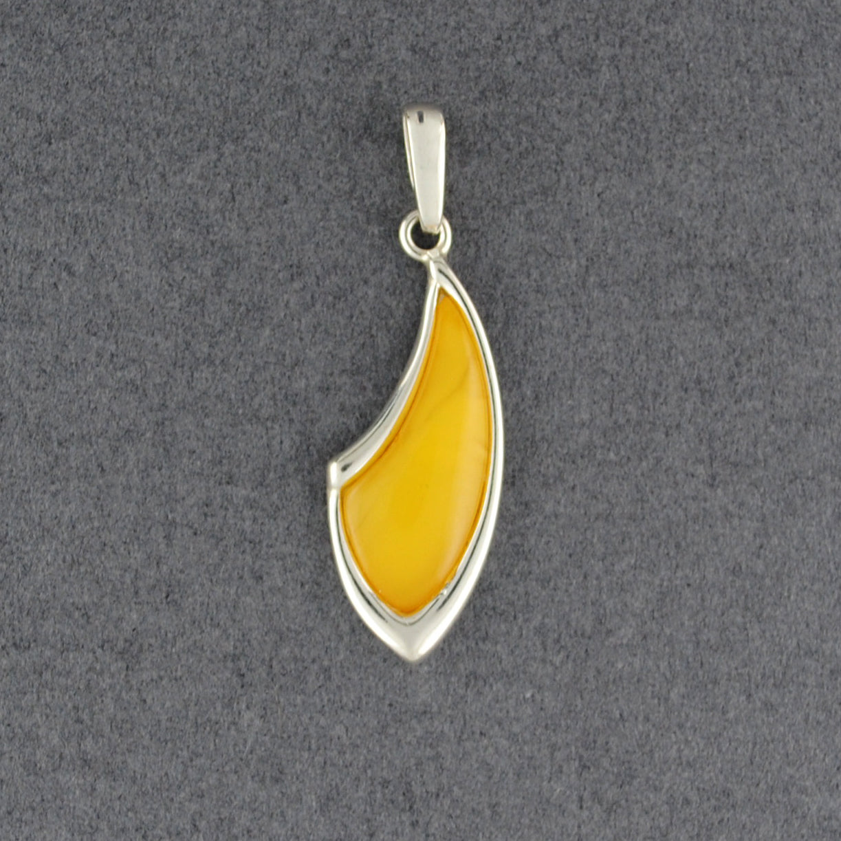 Butterscotch Amber Swoop Pendant