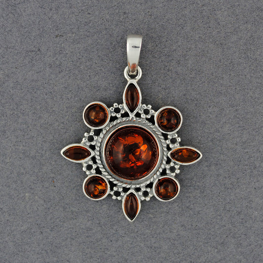 Amber Art Deco Pendant