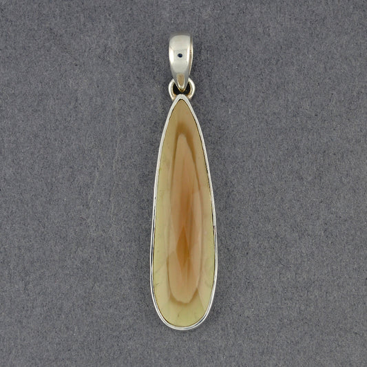 Sterling Silver Imperial Jasper Long Teardrop Pendant