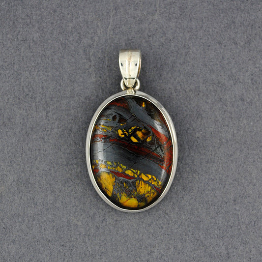 Sterling Silver Iron Tiger Eye Pendant