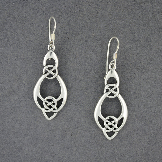 Sterling Silver Double Celtic Knot Earrings