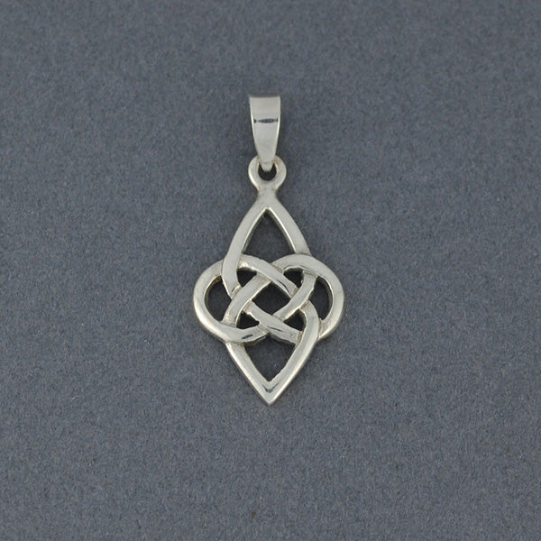 Sterling Silver Pointed Celtic Knot Pendant