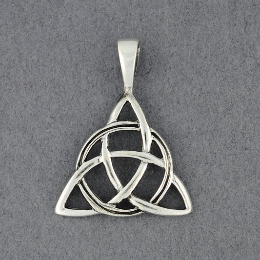 Sterling Silver Large Triquetra Celtic Pendant