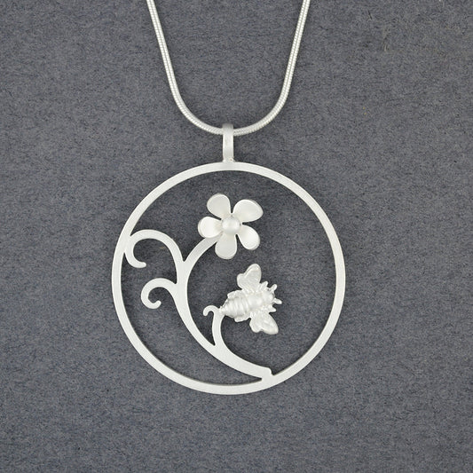 Forget Me Not Bee Necklace