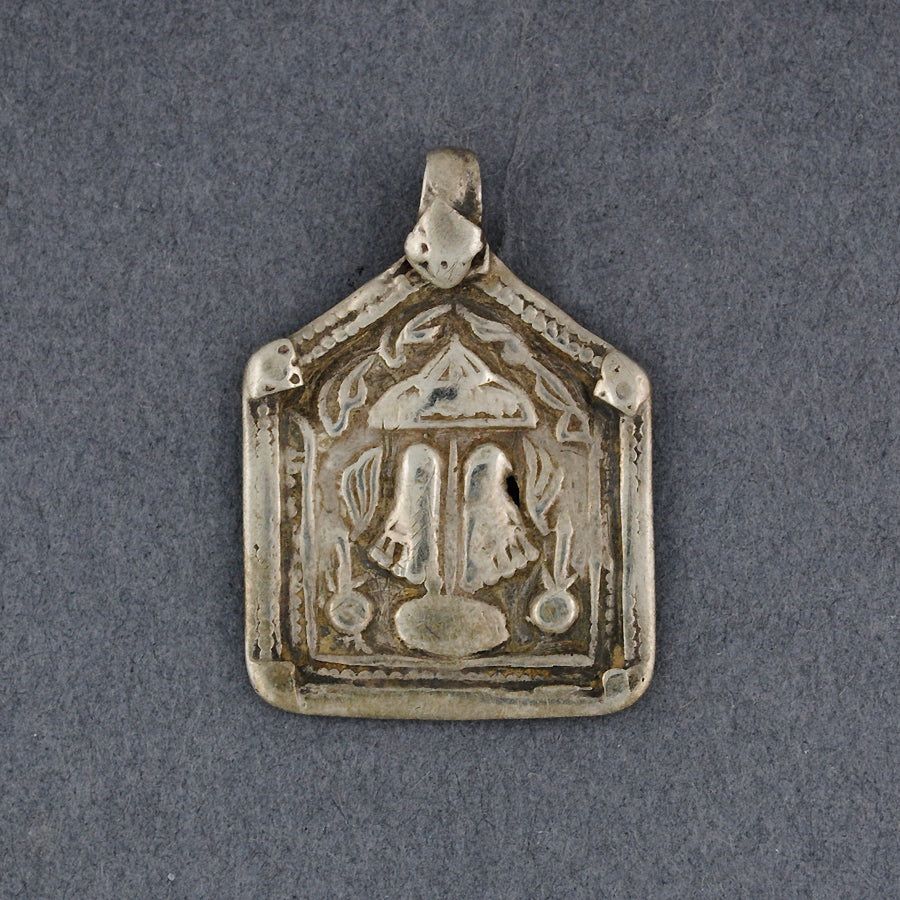 Vishnupada Large Pentagon Patri Amulet