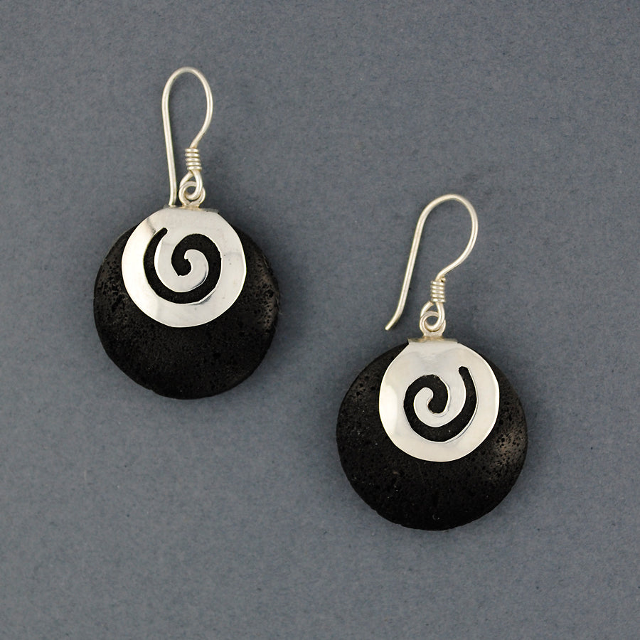 Lava Spiral Earrings