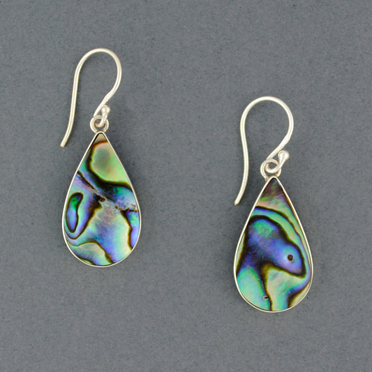 Abalone Simple Teardrop Earrings