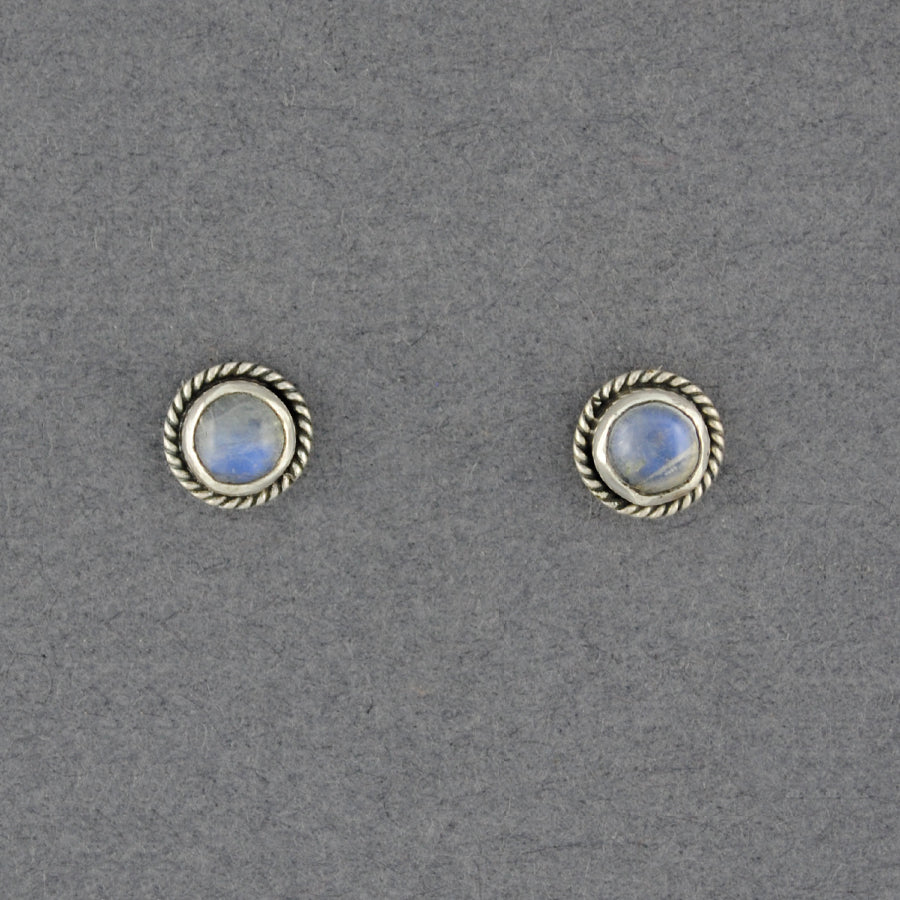 Moonstone Post Earrings