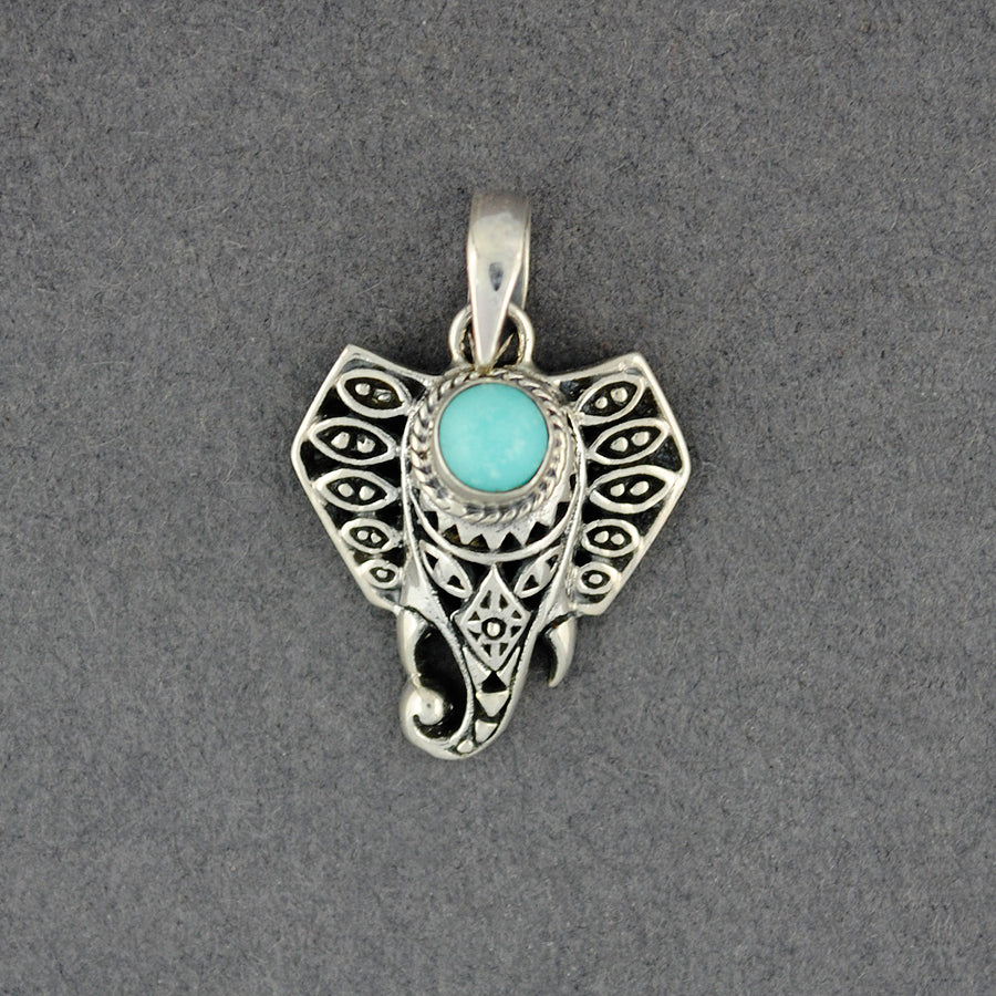 Turquoise Elephant Pendant