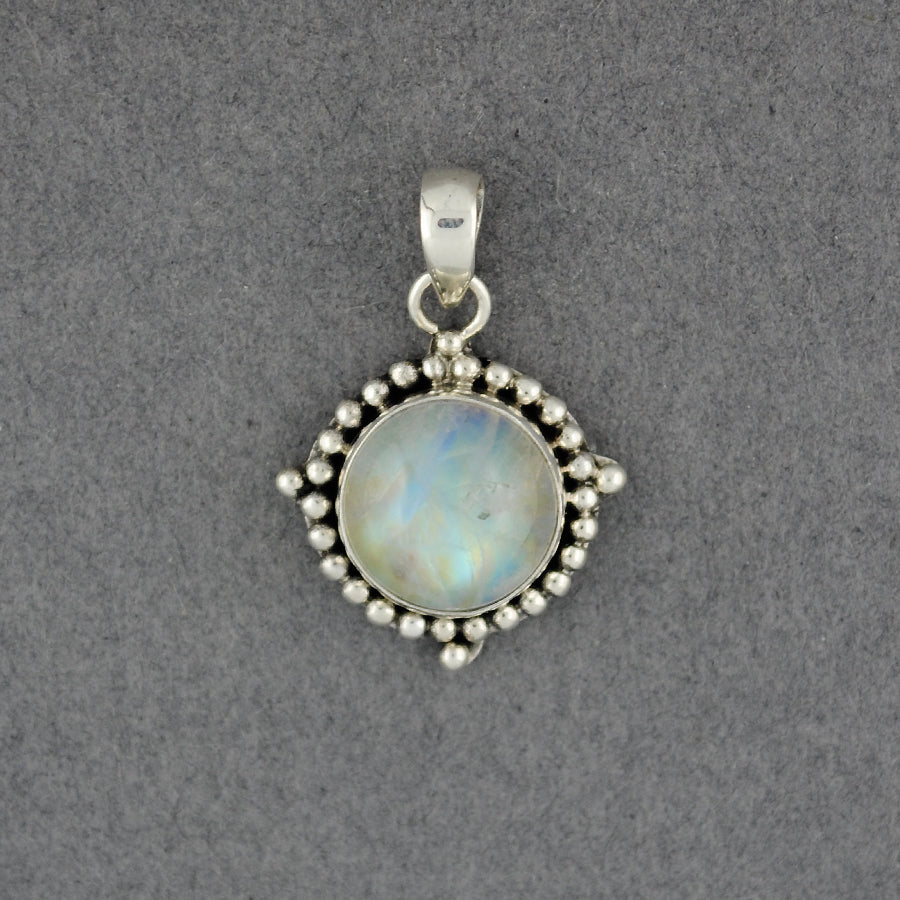 Moonstone Dotted Frame Pendant