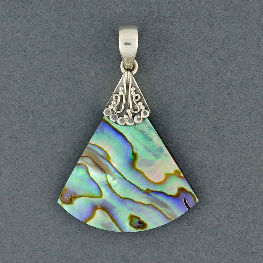 Abalone Triangle Pendant