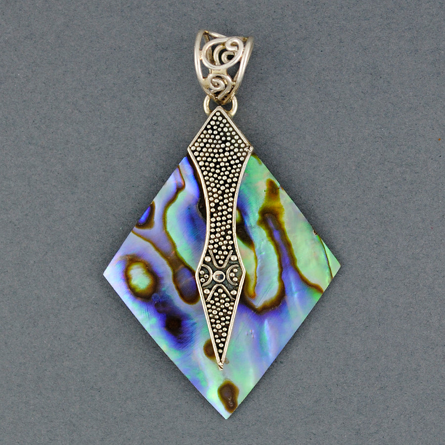 Abalone Diamond Pendant