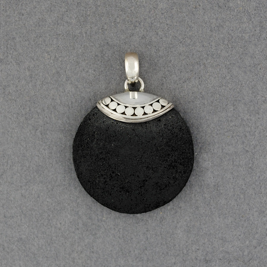 Lava Dotted Circle Pendant