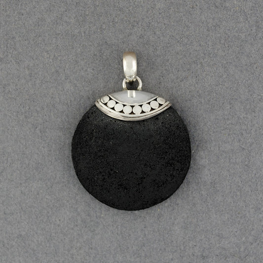 Lava Dotted Circle Pendant