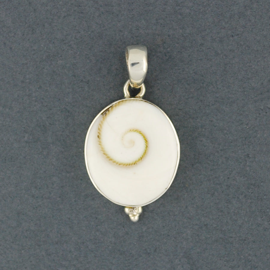 Shiva's Eye 3 Dots Oval Pendant