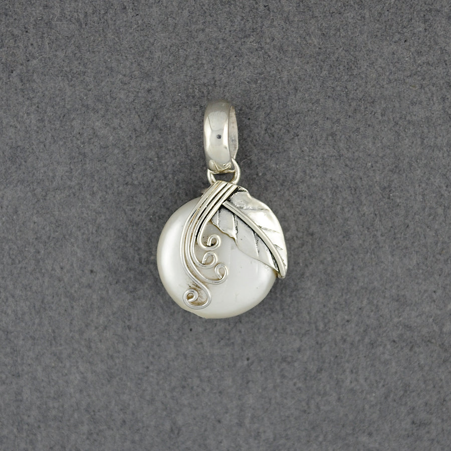 Pearl Leaf and Swirls Pendant