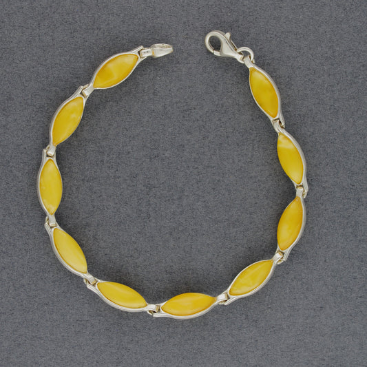 Butterscotch Amber Marquee Link Bracelet