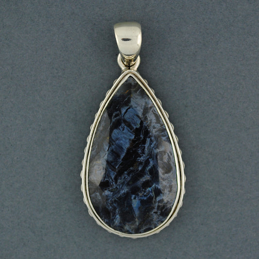 Pietersite Faceted Teardrop Pendant