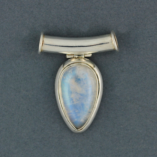 Rainbow Moonstone Drop Pendant