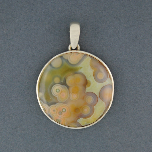 Ocean Jasper Circle Pendant