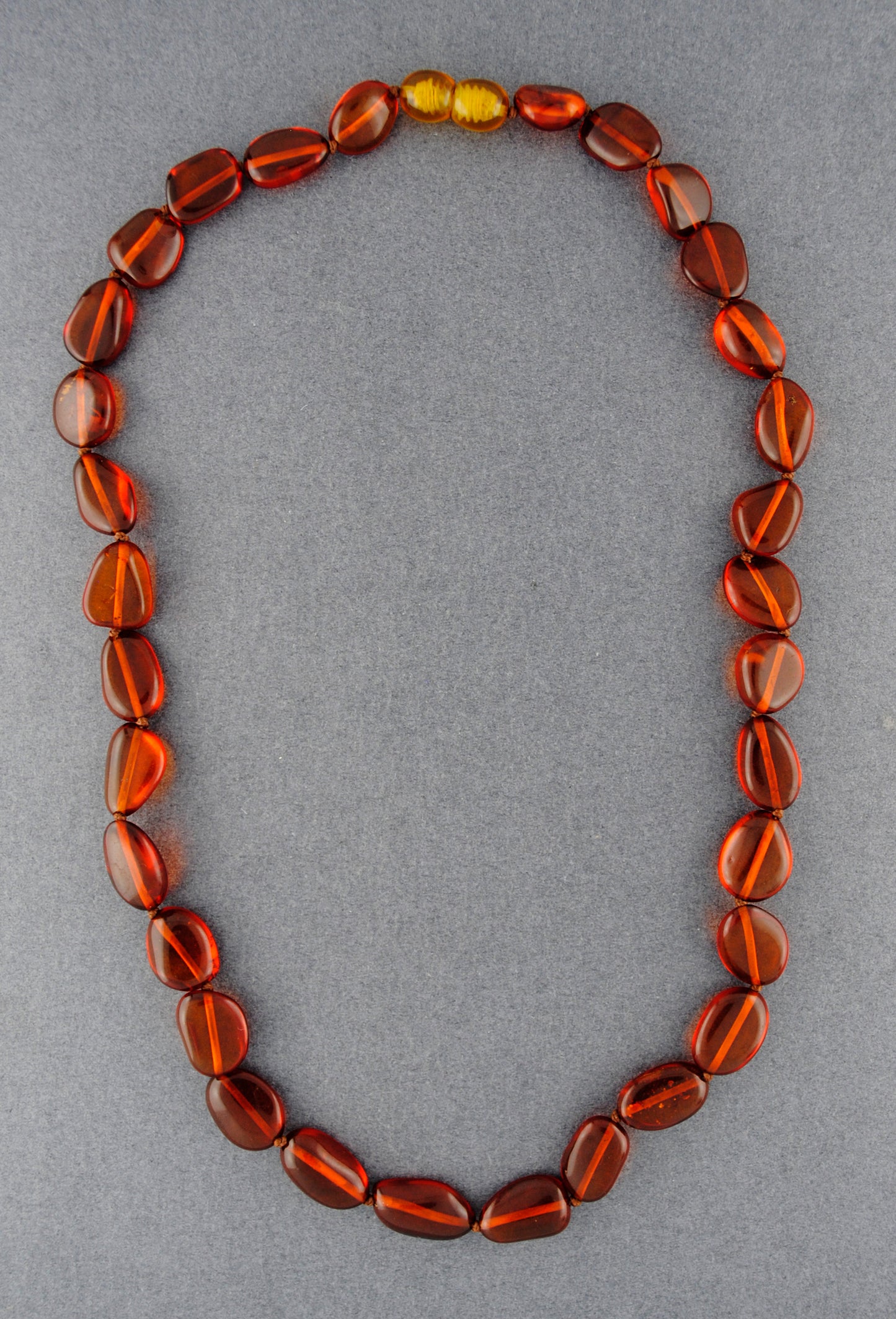 Amber Oval Beaded Necklace