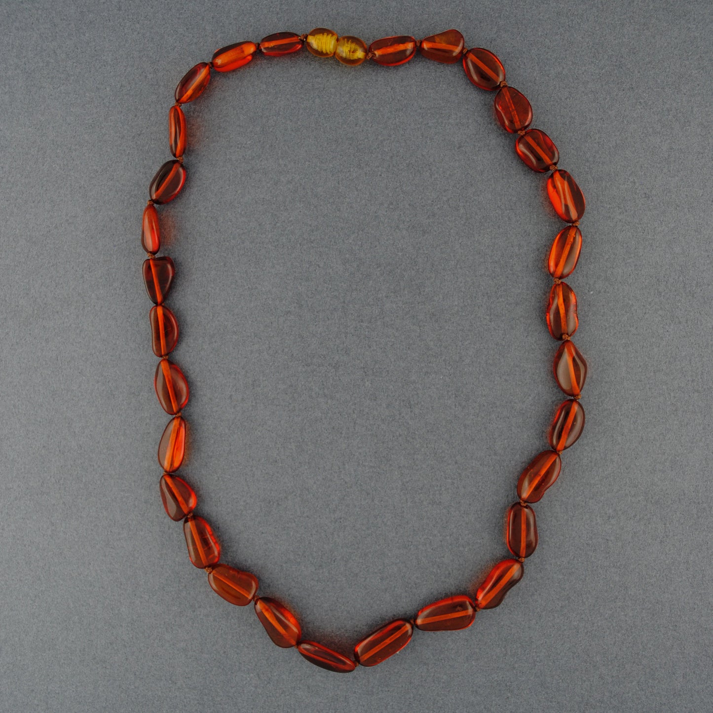 Amber Oval Beaded Necklace