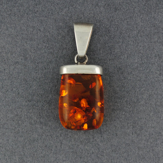 Amber Natural Drop Pendant