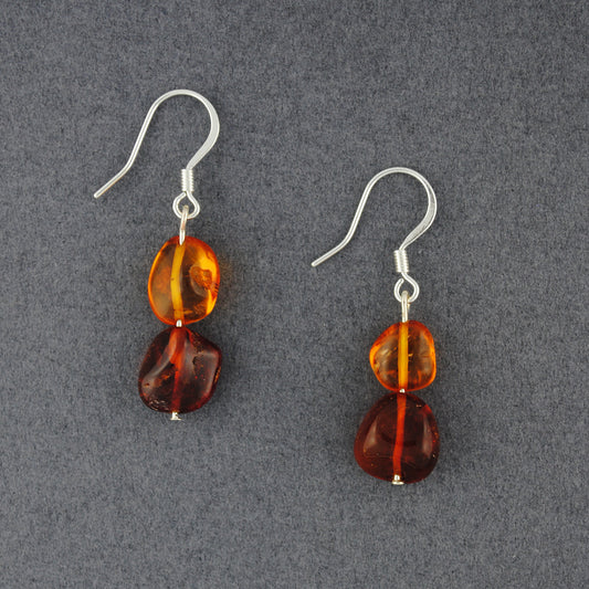 Amber Bead Earrings