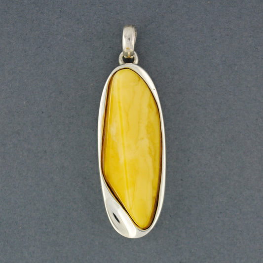 Butterscotch Amber Long Modern Pendant