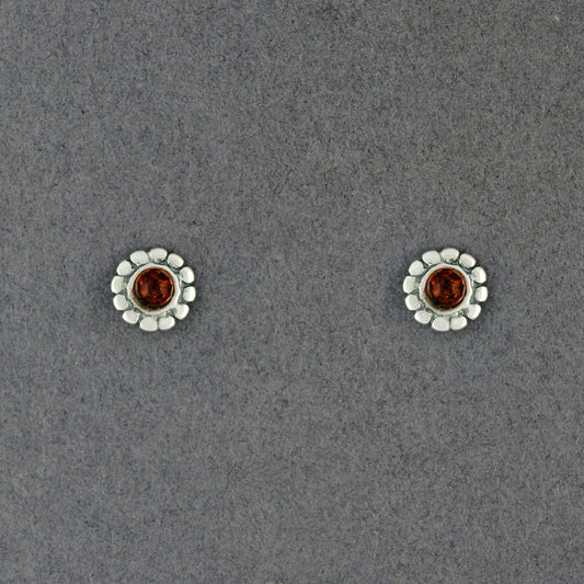 Amber Dotted Post Earrings