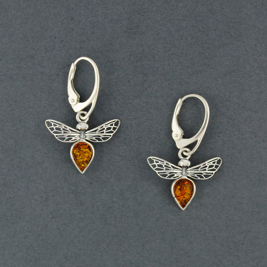 Amber Bee Earrings