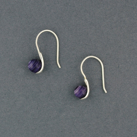 Wampum Round Drop Earrings