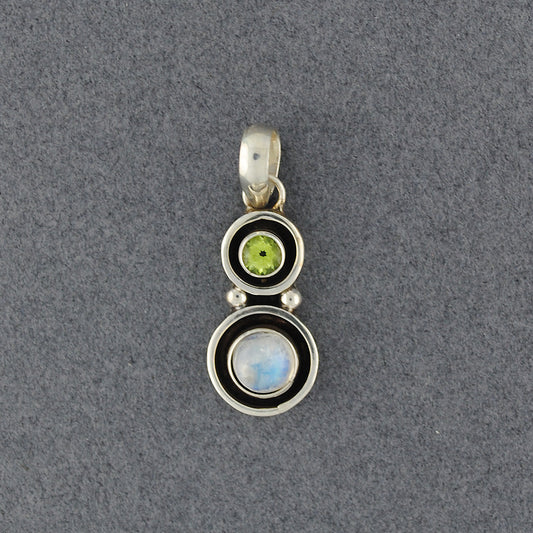 Moonstone & Peridot Pendant
