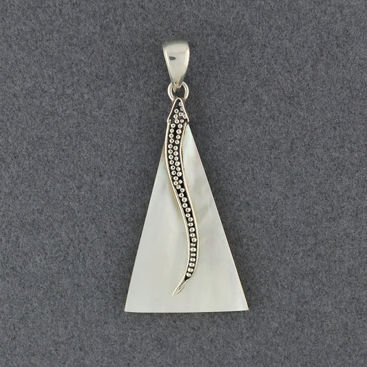 Mother of Pearl Mini Dots Triangle Pendant