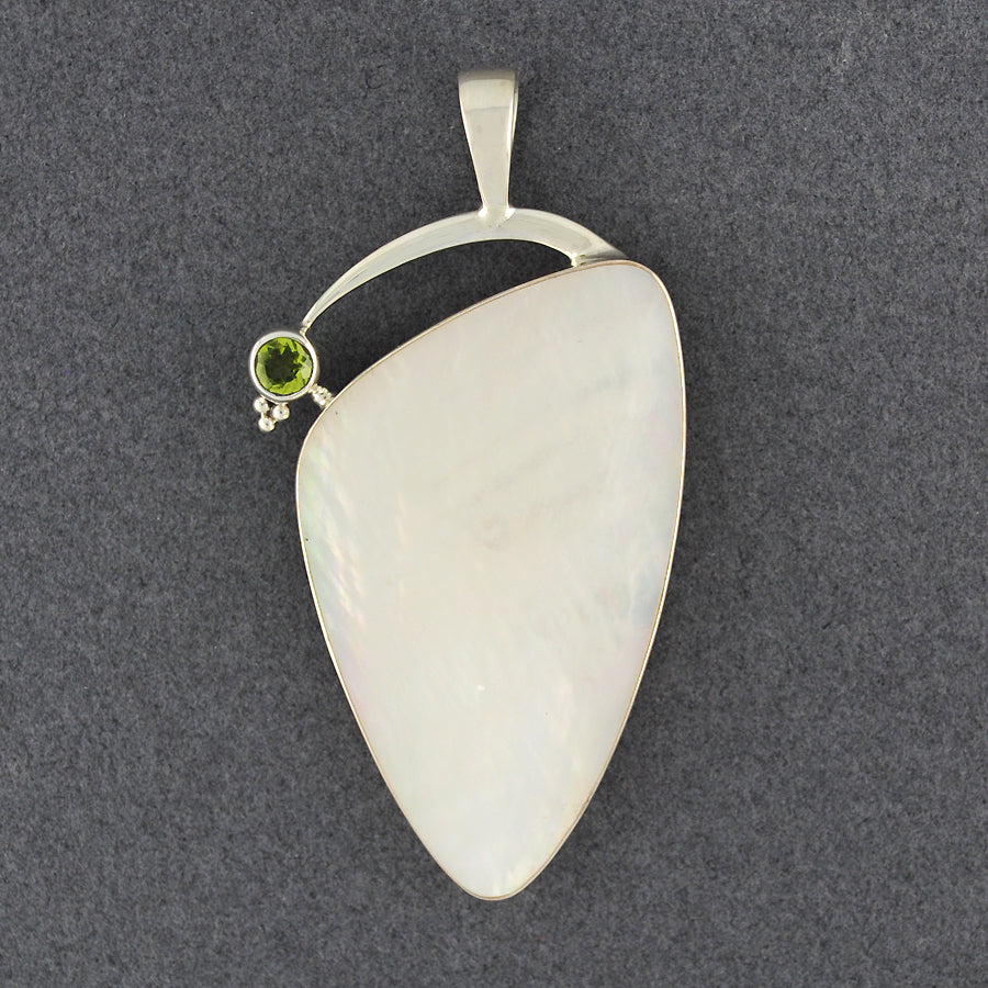 Mother of Pearl with Peridot Pendant