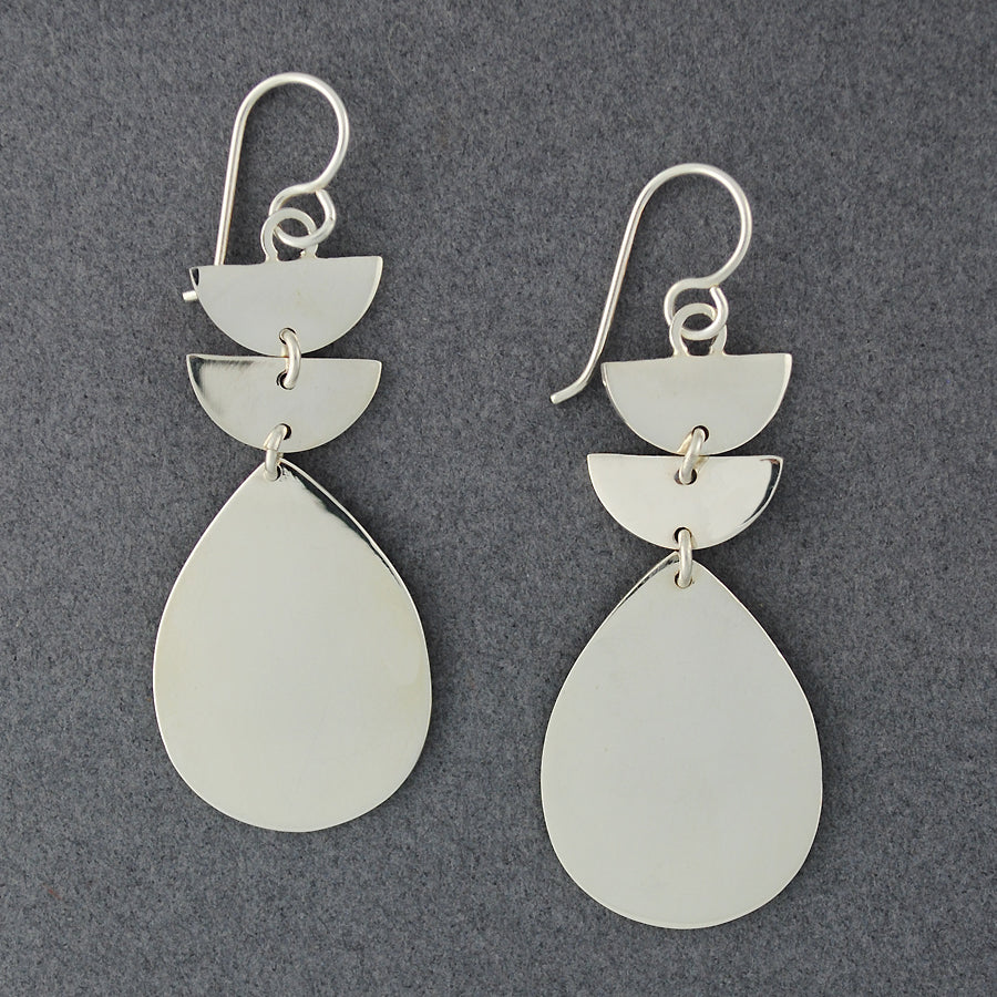 Sterling Silver Mod Shapes Earrings