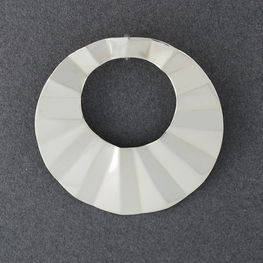 Sterling Silver Folded Circle Pendant