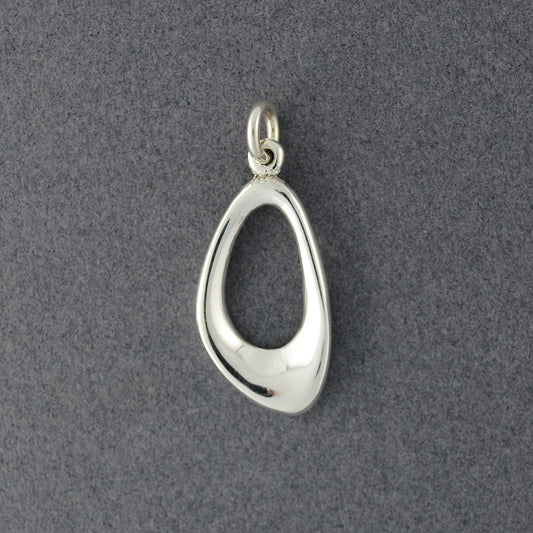 Sterling Silver Open Drop Pendant