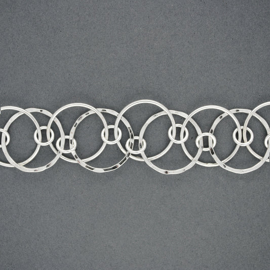 Sterling Silver Layered Circles Bracelet
