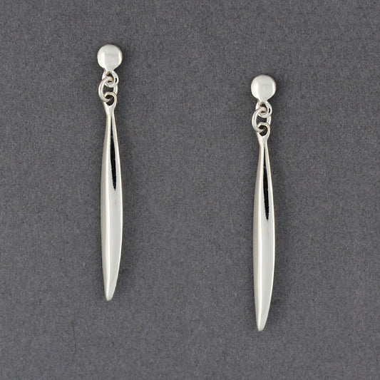 Sterling Silver Long Point on Post Earrings