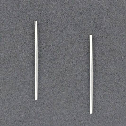 Sterling Silver Long  Bar Post Earrings