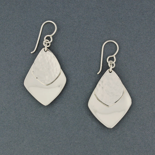 Sterling Silver Layered Drops Earrings