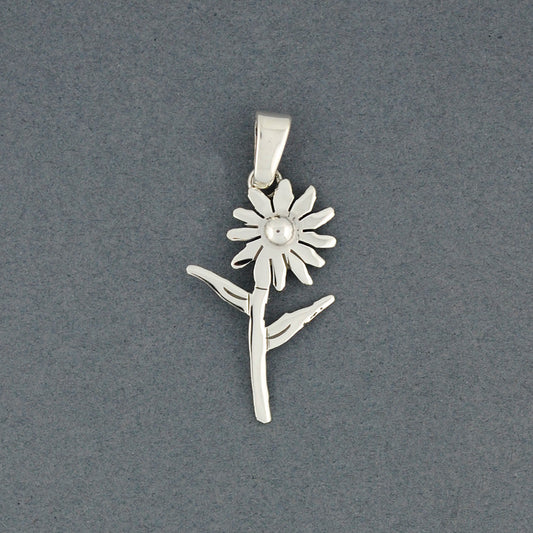 Sterling Silver Daisy Flower Pendant