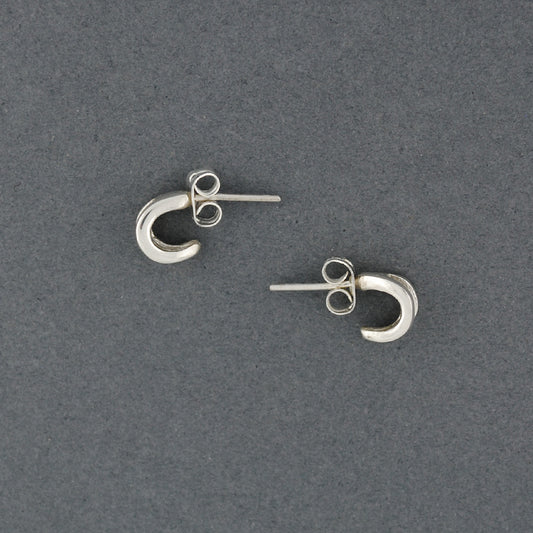 Sterling Silver Mini Double Hoop Earrings