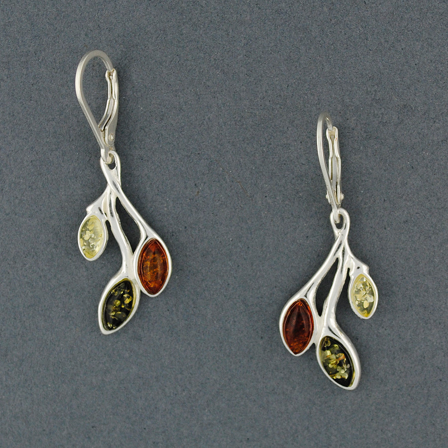 Amber Multi Color Drops Earrings