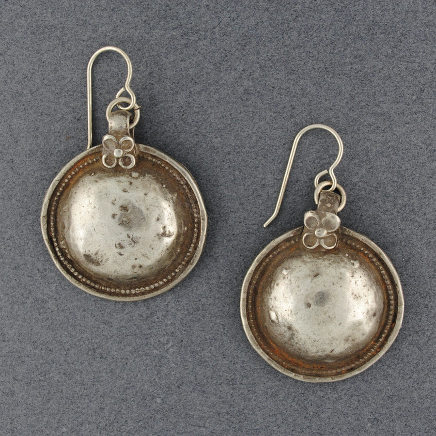 Vintage Silver Amulet Earrings
